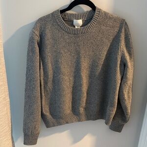 H&M Classic Gray Crew Neck Sweater